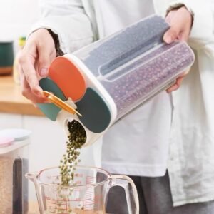 4-in-1 Dry Food Storage Container with Dispenser