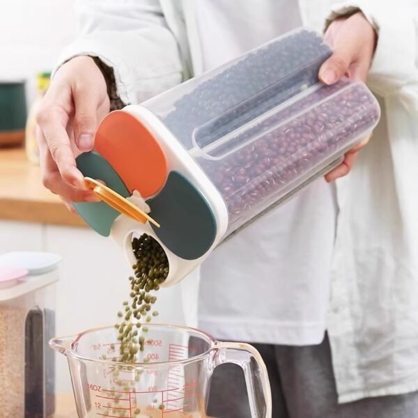 4-in-1 Dry Food Storage Container with Dispenser