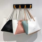 Colorblock Minimalist Tote Bag