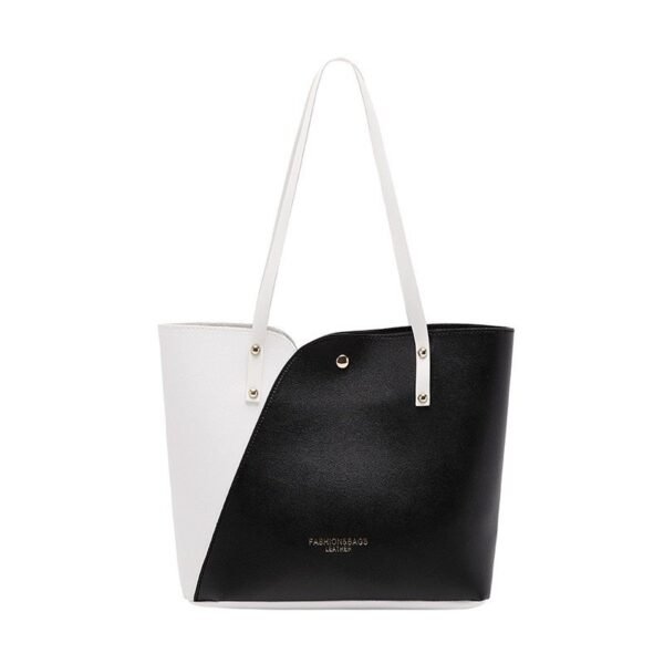 Colorblock Minimalist Tote Bag