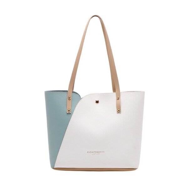 Colorblock Minimalist Tote Bag