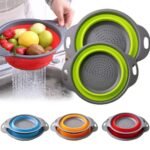 2-Piece Collapsible Silicone Strainer Set