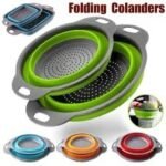 2-Piece Collapsible Silicone Strainer Set