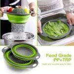 2-Piece Collapsible Silicone Strainer Set