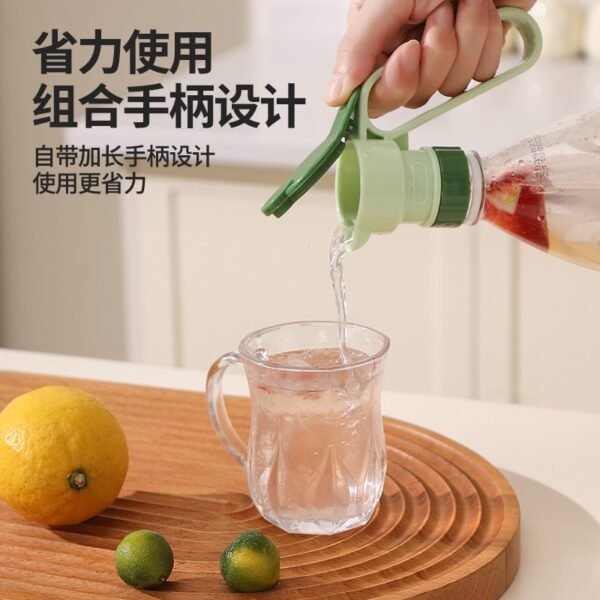 3-in-1 Universal Bottle Pourer with Handle, Adapter & Strainer