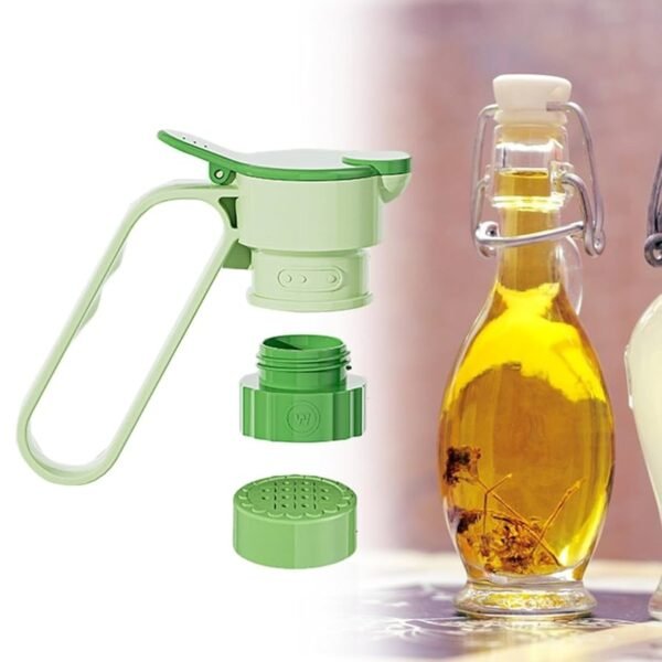 3-in-1 Universal Bottle Pourer with Handle, Adapter & Strainer