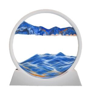 Rotating Sand Art Decoration – Flowing Sandscape Ornament