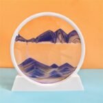 Rotating Sand Art Decoration – Flowing Sandscape Ornament