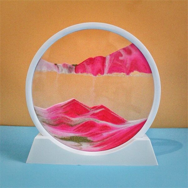 Rotating Sand Art Decoration – Flowing Sandscape Ornament