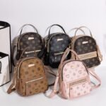 Women’s Luxury Print Mini Backpack – 3-in-1 Style