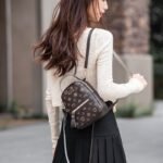 Women’s Luxury Print Mini Backpack – 3-in-1 Style