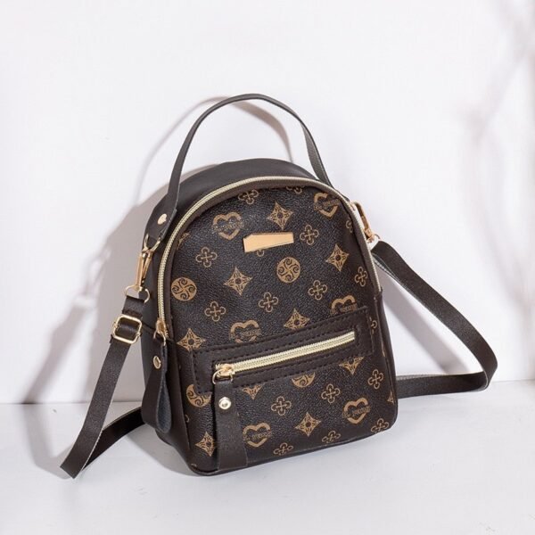 Women’s Luxury Print Mini Backpack – 3-in-1 Style