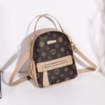 Women’s Luxury Print Mini Backpack – 3-in-1 Style
