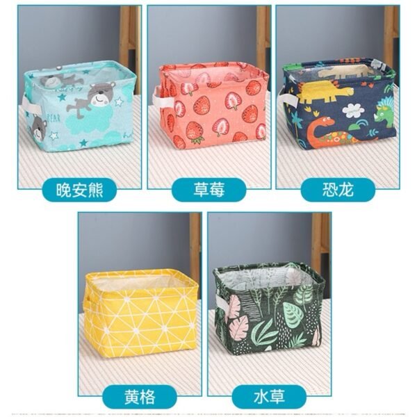 Fabric Storage Baskets (Foldable with Handles)