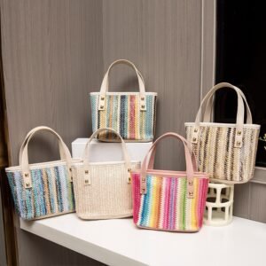 woven fabric womens crossbody bag