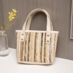 woven fabric womens crossbody bag