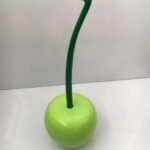 Cherry-Design Toilet Brush with Holder