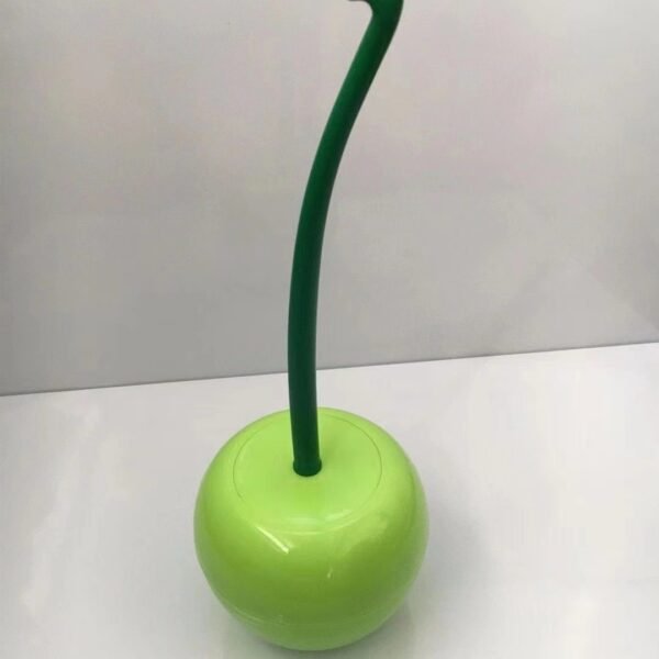 Cherry-Design Toilet Brush with Holder